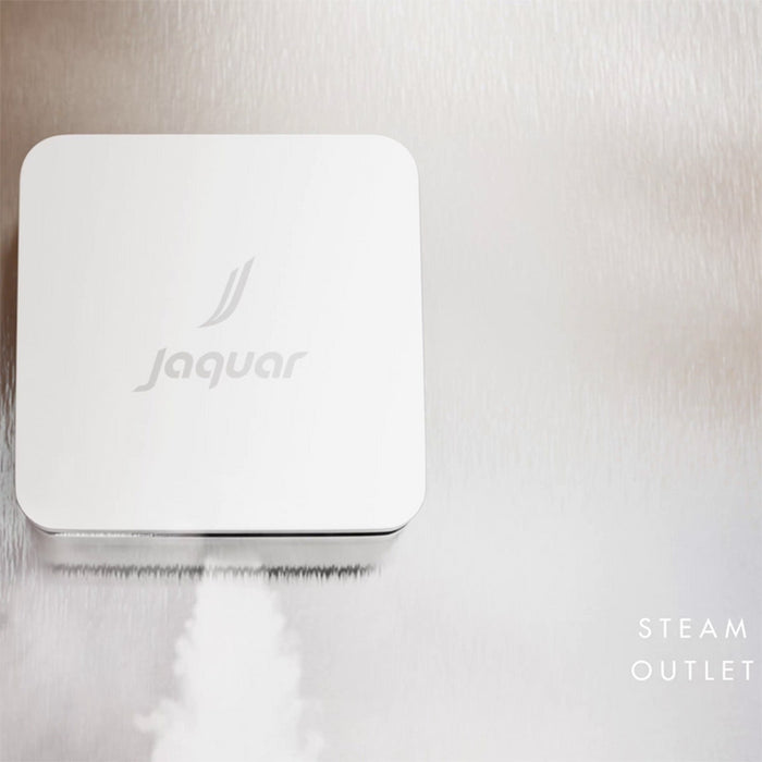 Powerful steam outlet in Jaquar Oasis Steam Shower Cabin providing instant steam release and spa benefits.