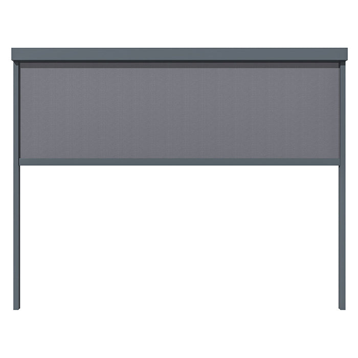 Maze Eden Pergola Textilene Privacy Blind on a white background, illustrating the sleek design and durable Textilene material for outdoor privacy.