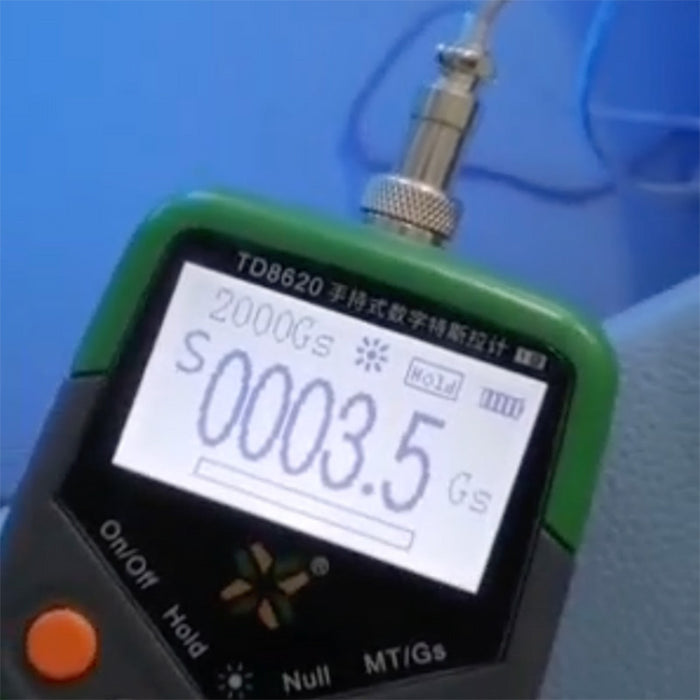 A precision electromagnetic reading of 3.5 Tesla showcasing the powerful deep muscle stimulation technology.