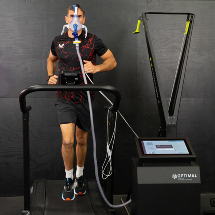 A professional athlete utilising the Optimal Health Hypoxic Therapy Machine for controlled oxygen exposure and altitude simulation.