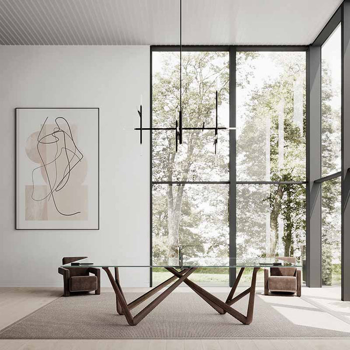 The Teckell Effetto 71 Table Tennis Table positioned in a contemporary living room, blending luxury design with multifunctional elegance.