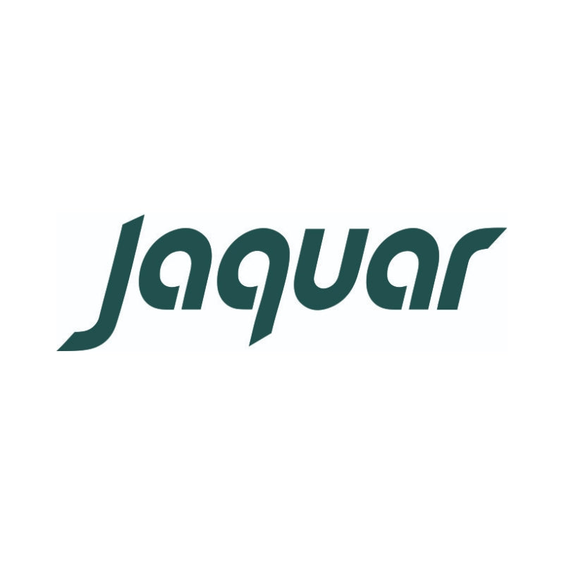 Jaguar logo in green font.