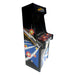 Angled side view of an Arcade WOW Asteroids machine.