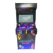 Full front view of Arcade WOW style arcade machine with with colorful buttons and joysticks.