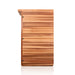 Side panel of the Artize Aura Infrared Sauna, highlighting the natural cedarwood finish for a sophisticated look.