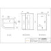 Technical drawing of Artize Aura Infrared Sauna with dimensions.