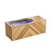 Brass Monkey Ice Bath Compact  Herringbone Natural Cedar diagonal.