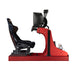 Cool Performance GT Sport racing simulator side view with adjustable racing seat, integrated monitor mount, steering controls and realistic motorsport simulation cockpit.