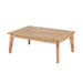 Denver Outdoor Seating Set's rectangular teak coffee table.