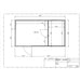 Detailed floor plan of Estholz Garden House WILLIAM featuring room layout, interior wall divisions and a total area of 20.5m².
