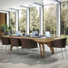Etrusco P40 pool table with blue cloth and natural wood frame in a sunlit room, highlighting its stylish curved leg design and multifunctional elegance in contemporary interiors.