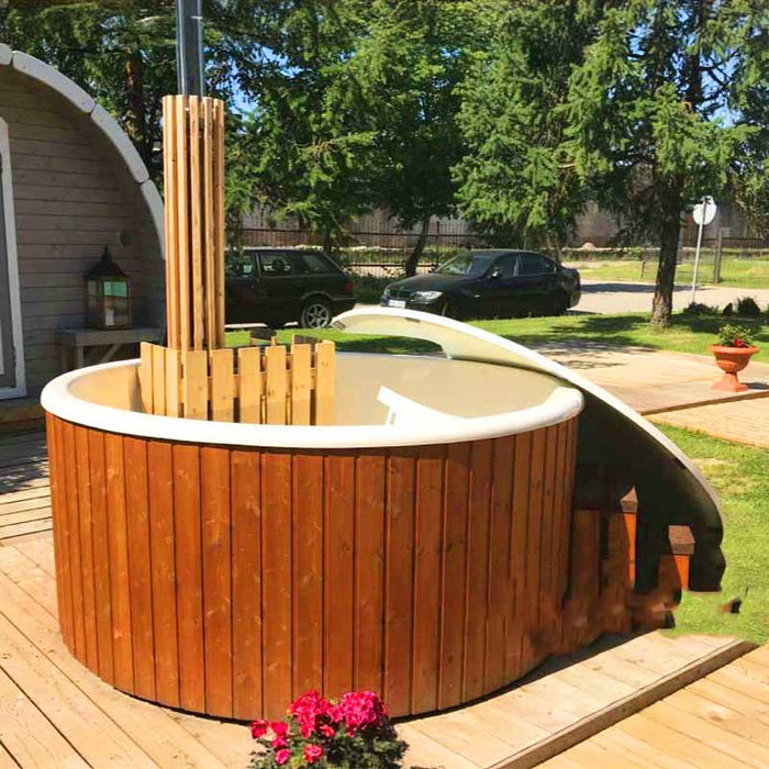 Fiberglass Hot Tub with Integrated Heater