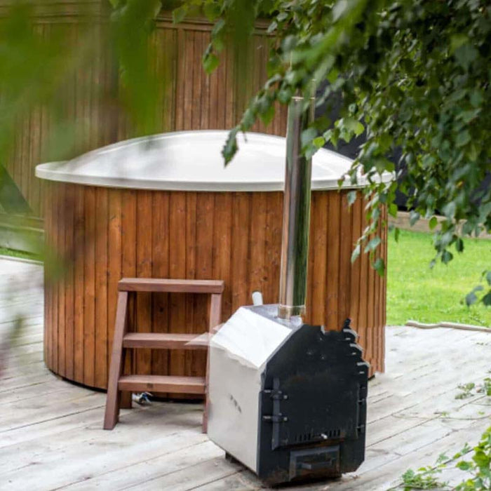 Fiberglass Hot Tub with Integrated Heater