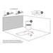 Diagram showing optimal setup for FlightScope Mevo device.