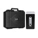 Complete set of the Golfjoy GDS Plus Launch Monitor, including the durable carrying case for easy portability and protection.