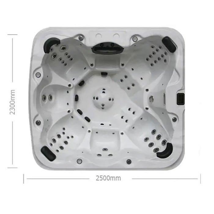 H2O 7000 Inclear Intemp Hot Tub dimensions.