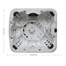 H2O 7000 Inclear Series Hot Tub dimensions.