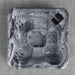 Overhead view of the H2O Coral 5-Person Hot Tub interior showing full jet layout, seating configuration, and built-in speaker
