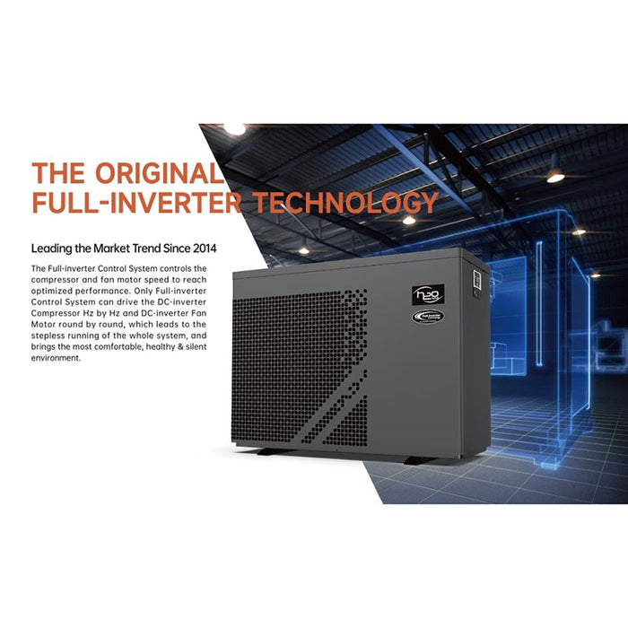 HPH6 6.5kW full inverter technology banner with a focus on market leadership since 2014.