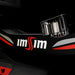 ImSim ALMA racing simulator chassis branding and structural frame detail with premium finish.