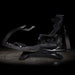 ImSim ALMA racing simulator cockpit with integrated seat, adjustable wheel mount and premium sim racing chassis side view.