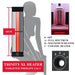 Diagram of the Trinity XL heater in the Insignia KY003 Infrared Indoor Sauna 1000 x 1000mm, showcasing targeted 3-in-1 therapy options including full spectrum, magnesium, and ceramic heaters.