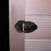 Close-up of the secure latch mechanism on the Insignia KY004 Infrared Indoor Sauna 900 x 900."