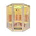 Sleek Insignia KY007 Infrared Indoor Sauna 1500x1500 shown on a white background, highlighting its modern design and advanced infrared technology.