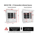 A diagram of the Insignia Outdoor Hybrid Infrared Sauna 1700 x 1500mm, illustrating both internal and external dimensions, ensuring proper setup and understanding of the sauna’s spacious design.