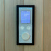 Digital control panel inside the Insignia Outdoor Hybrid Infrared Sauna 2000 x 2000mm, allowing users to adjust temperature and lighting with ease.