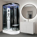 Contemporary bathroom interior featuring the Insignia Platinum 1100 x 700 LH Steam Shower in a premium corner layout.