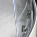 Smooth-sliding EasyGlide chrome runners for secure doors on the Insignia Offset Shower 1100 x 700 LH.