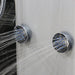 Hydro-massage body jets in the Insignia Platinum 1100 x 700 RH Steam Shower for muscle relief and full-body rejuvenation.