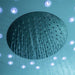 Overhead rainfall shower head with blue LED lighting inside the Insignia Platinum Quadrant Steam Shower 900 x 900, delivering a luxurious spa-style shower experience.