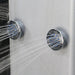 Hydro-massage jets of the Insignia Platinum 1000 x 1000 steam shower, designed for targeted and soothing water massage.