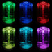 Multicoloured LED chromotherapy lighting showcasing relaxing ambience settings in the Insignia Platinum Steam Shower 1000 x 1000.