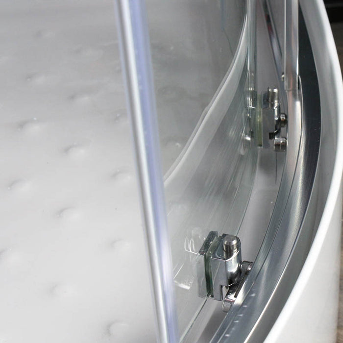 Smooth and secure easy glide door rollers of Insignia Platinum Steam Shower 900 x 900 for effortless use.