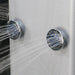 Therapeutic hydro-massage body jets of the Insignia Platinum Steam Shower 900 x 900, delivering targeted relaxation.
