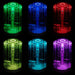 Colourful chromotherapy LED lighting options creating a relaxing ambience inside Insignia Platinum Steam Shower 900 x 900.