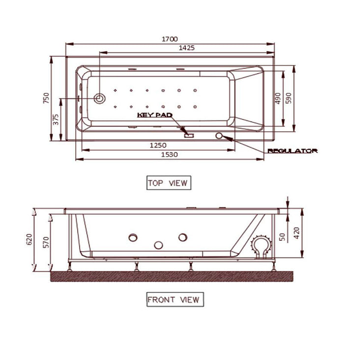 Jaquar Fonte Whirlpool 170