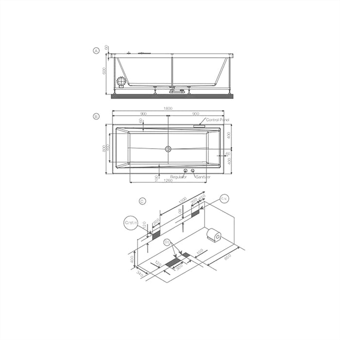 Jaquar Kubix Prime Whirlpool