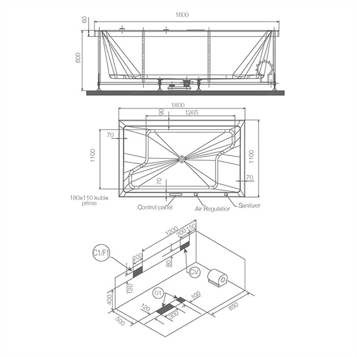 Jaquar Kubix Whirlpool