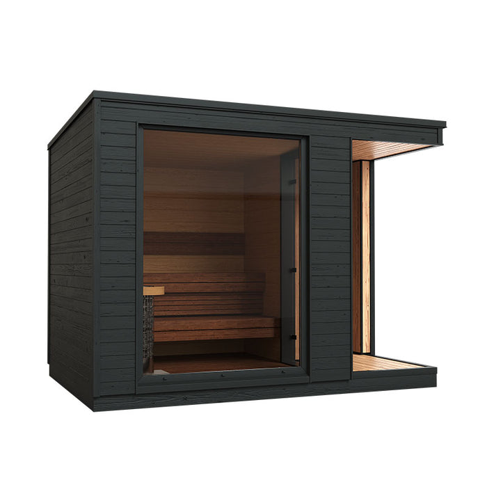 KUUT Electrical Outdoor Sauna L with Shower