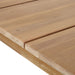 Close-up of the Larissa Outdoor Dining Set table’s wood texture, illustrating its natural, durable finish.