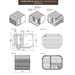 Luna Wooden Outdoor Sauna technical drawing and dimensions.