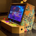 Maison Roshi Sensei V3F Arcade Cabinet Wallasea running Killer Instinct, with dual joysticks and bold colourful side artwork on a wooden body.