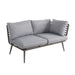 Angled view of the Mayfair Lounge Set sofa section, designed for ultimate outdoor comfort.