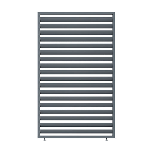 Grey single louvre panel for Maze Eden Pergola, showcasing adjustable horizontal slats for optimal light control and privacy in outdoor spaces.