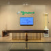 MBM Biliardi Kyoto convertible dining pool table with walnut finish at design showcase.