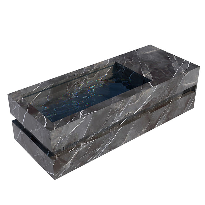 Nordic Vitality LOKI Ice Bath Calacatta Black.